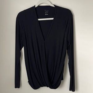 A New Day Womens v-neck Size Small Drapey Shirt